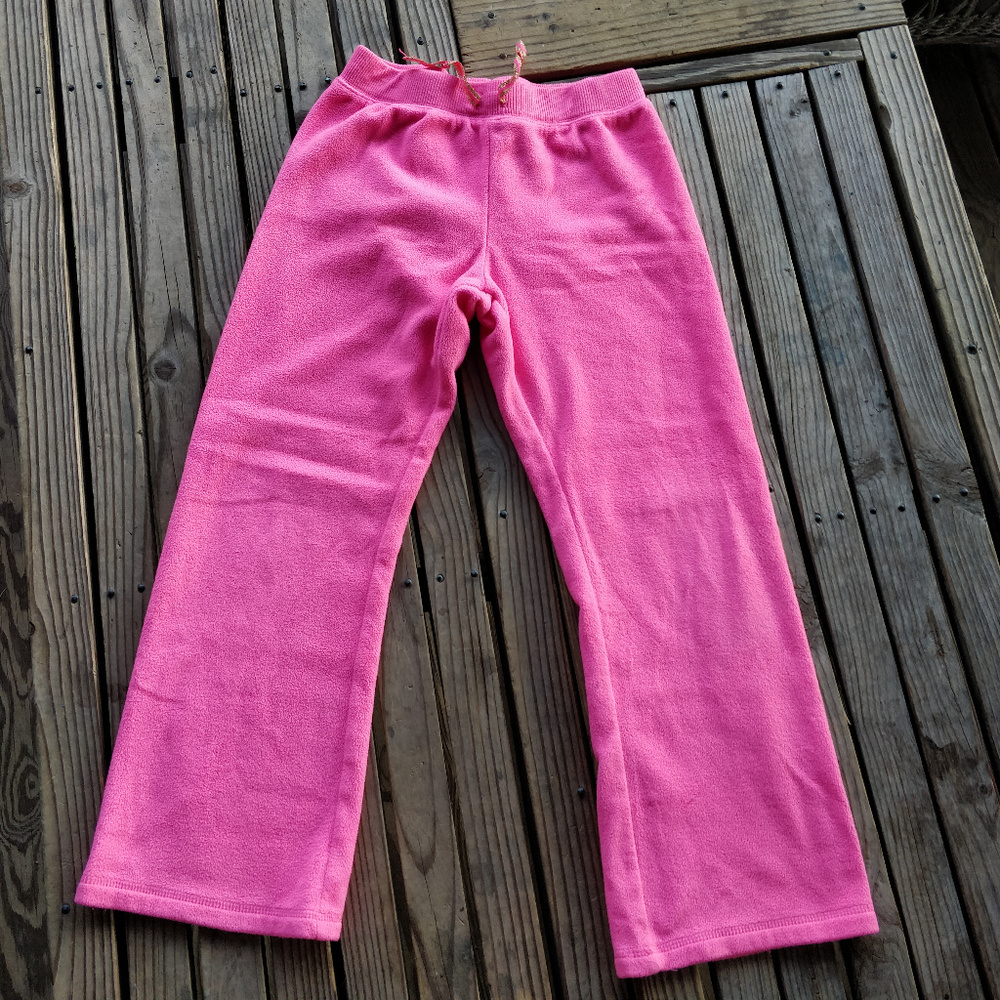 Girls Pink Fleece pant size 8